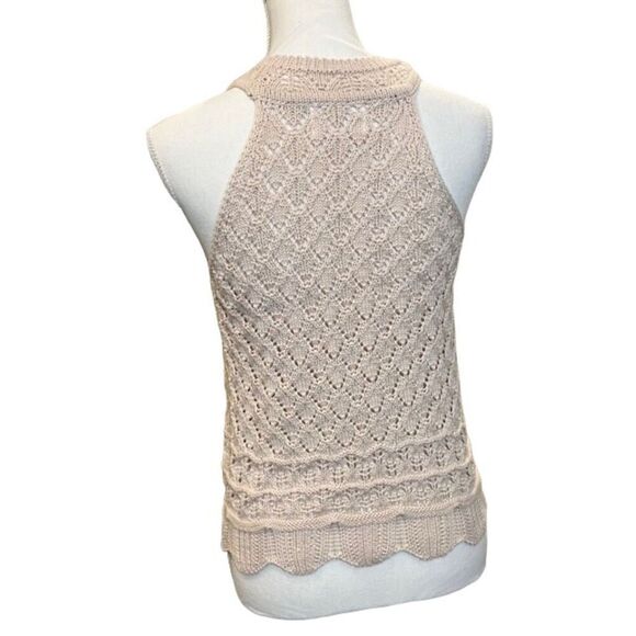 Olive + Oak Knit Women's Sleeveless Top Light Brown Size Small - Picture 3 of 6